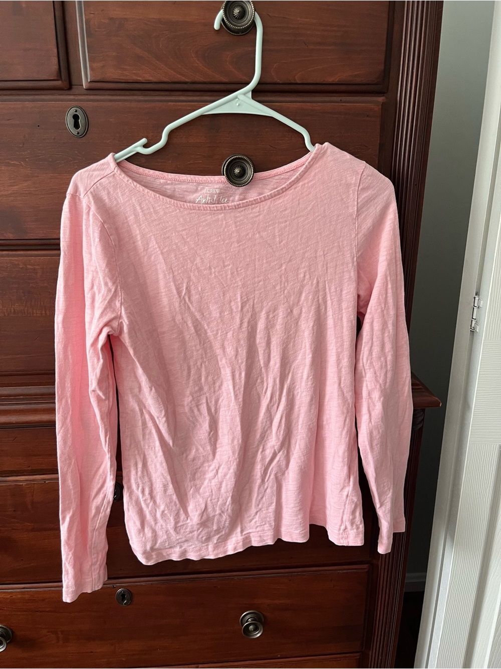 J. Crew Light Pink Long-Sleeve Tee